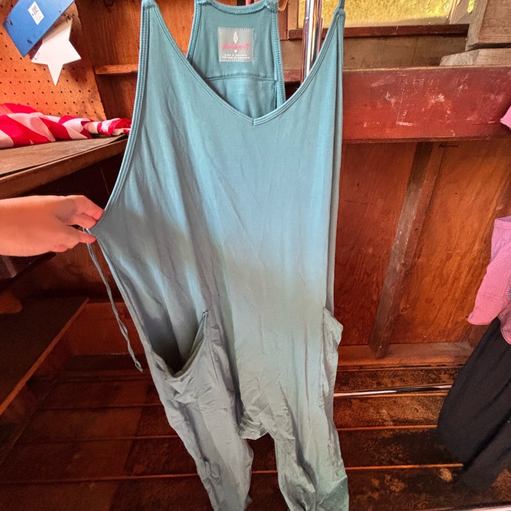 FP Movement Teal Sleeveless Jumpsuit